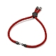 Half Finished Twisted Milan Rope Slider Bracelets FIND-G032-01B-14-2