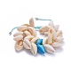 Bracelets de perle tressés avec cordon de nylon réglable BJEW-JB05117-03-1