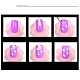 Лазерные блестящие наборы для ногтей MRMJ-R052-125-4