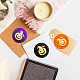 CRASPIRE Pumpkin Wax Seal Stamp Crow Sealing Wax Stamp 30mm/1.18inch Removable Brass Head Sealing Stamp with Wooden Handle for Halloween Invitations Cards Gift Wrap AJEW-WH0184-0616-4