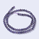 Chapelets de perles en cordiérite naturelle/Iolite/Dichroite G-F568-238-2