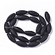 Pietra naturale nera perle di fili G-S364-022A-2