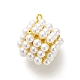 Gestell aus Messing mit Perlenanhängern aus Kunststoff KK-L210-012G-01-1