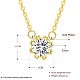 Fashion Brass Cubic Zirconia Pendant Necklaces NJEW-BB21787-A-7