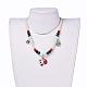 Cuentas de perlas de cristal collares pendientes y pulseras del encanto conjuntos de joyas SJEW-JS00959-6