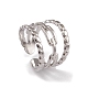 304 Stainless Steel Cuff Rings RJEW-G285-39P-1
