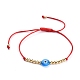 Verstellbare Nylonschnur geflochtenen Perlen Armbänder BJEW-JB05250-02-1