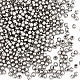 Unicraftale environ 500pcs minuscules perles métalliques rondes 1mm petit trou perles d'espacement de boule perle en acier inoxydable 3mm de diamètre perles en vrac entretoises métalliques pour la fabrication de bijoux accessoires bricolage couleur en acier inoxydable STAS-UN0008-08P-1