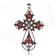Legierung lateinisches Kreuz geballten großen gotischen großen Anhänger PALLOY-I111-23AS-02-1