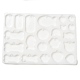 Stampi in silicone per ciondoli fai da te rotondi piatti per ossa/pesci/piatti DIY-G099-02A-2