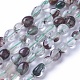 Quartz de lodolite vert naturel / brins de perles de quartz de jardin X-G-P433-08-3