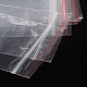 プラスチックジップロックバッグ  再封可能な包装袋  トップシール  長方形  透明  10x7cm  片側の厚さ：0.9ミル（0.023mm） X-OPP07-2