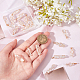 FINGERINSPIRE 20 Pcs Natural Quartz Crystal Pendant Gold Plated Wire Wrapped Quartz Clear Crystal Gemstone Pendant without Chain Healing Stones Pendant for Necklaces Earrings Jewelry Making FIND-FG0001-58-3