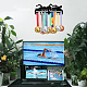 SUPERDANT Swimming Medal Hanger Holder Display Open Water Sports Medals Display Rack for 40+ Medals Wall Mount Award Display Holder Hook Hanger Decor Iron Hooks Gifts for Swimmer Freediver ODIS-WH0021-589-7