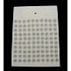 プラスチックビーズカウンタボード  ホワイト  12mm玉100個の計数用  13.5x17.5x0.7cm TOOL-G004-1