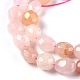 Natural Pink Aventurine Beads Strands G-L493-04-2