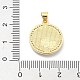Латунные микропаве прозрачные подвески с фианитом KK-A221-09G-3