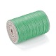ラウンドワックスポリエステル糸ストリング  マイクロマクラメコード  ツイストコード  革縫い用  ミディアムシーグリーン  0.3~0.4mm  約174.98ヤード（160m）/ロール YC-D004-02A-025-2