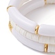 Ensemble de bracelets de grosses perles de tube BJEW-JB07224-4