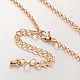 Eco-Friendly Brass Necklaces NJEW-J026-01-4
