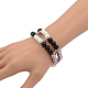 Stilvollen Glas-Perlen Armbänder strecken BJEW-PJB840-3