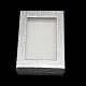 矩形バレンタインデーパッケージ厚紙のアクセサリーセットのボックスを表示します  ネックレス用  ピアスと指輪  銀  9x6.5x2.8cm X-CBOX-S001-90x65mm-01-3