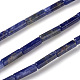 Natural Sodalite Beads Strands, Column, 13~14x4mm, Hole: 1mm, about 30pcs/strand, 15.9 inch(40.5cm)