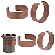 Pandahall Elite 4 шт. 2 стильные чашки из орехового дерева с рукавами AJEW-PH0003-87-1