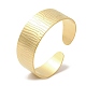 Placage ionique (ip) 304 bracelets de manchette texturés en acier inoxydable pour femmes BJEW-L682-016G-3