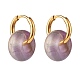 Natural Amethyst Chip Beads Jewelry Set SJEW-JS01223-01-7