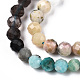 Naturelles et synthétiques mélangées perles de pierres précieuses brins G-D080-A01-02-03-3