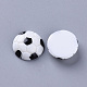 樹脂カボション  サッカー  ホワイト  15x5mm CRES-N021-04A-2
