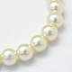 Chapelets de perle en verre peint de cuisson HY-Q003-5mm-02-2