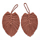 Gros décorations de pendentif de gland en coton FIND-N051-001G-1