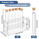 OLYCRAFT 12 Pcs Glass Test Tubes with Rack Glass Test Tubes with Cork Stoppers Clear Test Tubes with Acrylic Holder 12 Holes Tubes Rack Kit for Scientific Experiments Decorations Crafts 6.1 inch AJEW-OC0004-31-2
