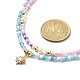 2pcs 2 colliers de perles de verre de style ensemble NJEW-JN04356-4
