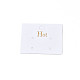 Cartes d'affichage de bijoux en carton rectangle CDIS-N002-005-3
