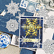 Weihnachten Schneeflocke Kohlenstoffstahl Schneidwerkzeuge Schablonen DIY-WH0309-1358-6