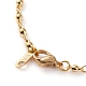Set di gioielli con bracciale e collana e cavigliere con catena a maglie in ottone SJEW-JS01167-12