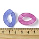 Transparent Frosted Acrylic Linking Rings OACR-B017-03A-3