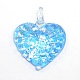 Heart Handmade Lampwork Pendants LAMP-L028-05-2