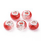 Crackle Two Tone Resin European Beads RPDL-T003-06H-1