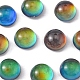 Translucent Glass Cabochons GLAA-YW0001-50-2