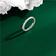スター指輪シルバーマイクロパヴェキュービックジルコニアフィンガー指輪925個  透明  プラチナ  usサイズ8 1/4(18.3mm) RJEW-BB48499-B-2