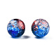 Perles en acrylique transparentes craquelées CACR-N002-15A-1