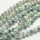Chapelets de perles en verre électroplaqué X-EGLA-D020-10x8mm-46-1