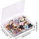 PandaHall 50pcs 5 Color Flower Enamel Pendants Charms Gold Alloy Pendants Beads Charms for Jewelry Making and Crafting ENAM-PH0001-16-6