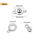 Unicraftale 304 Stainless Steel Snap Clasps STAS-UN0009-06P-5