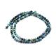 Chapelets de perles en chrysocolle naturelle G-E411-24-4mm-2