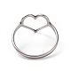 201 кольцо из нержавеющей стали в форме сердца RJEW-J051-16P-3